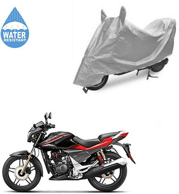 SRENTERPRISES Two Wheeler Cover for Hero(CBZ Extreme, Silver)