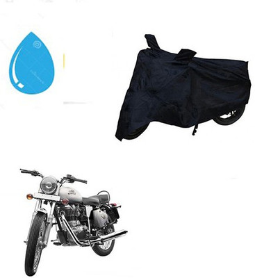 HYBRIDS COLLECTION Waterproof Two Wheeler Cover for Royal Enfield(Bullet 350, Black)