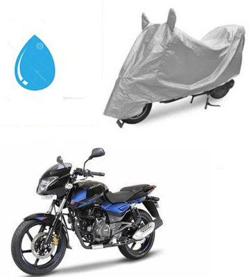 Atulit enterprises Waterproof Two Wheeler Cover for Bajaj(Pulsar 150 DTS-i, Silver)