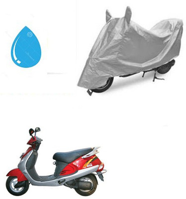 HYBRIDS COLLECTION Waterproof Two Wheeler Cover for Kinetic(Nova, Silver)
