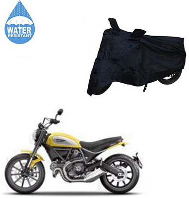 Mdstar Waterproof Two Wheeler Cover for Ducati(Scrambler, Black)