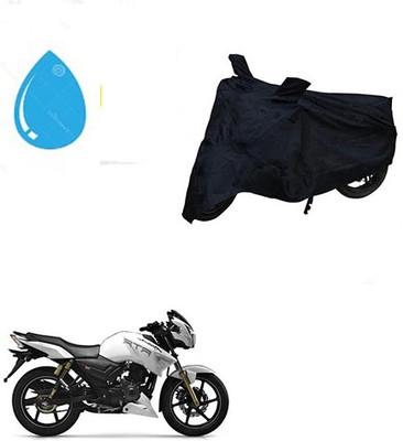 HYBRIDS COLLECTION Waterproof Two Wheeler Cover for TVS(Apache RTR 180, Black)
