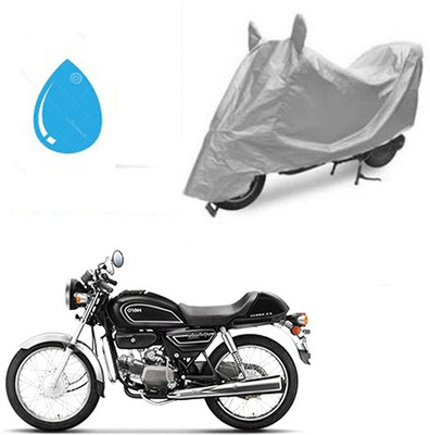 HYBRIDS COLLECTION Waterproof Two Wheeler Cover for Hero(Splendor Pro Classic, Silver)