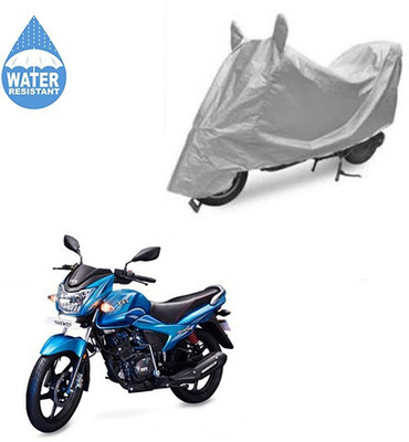SRENTERPRISES Two Wheeler Cover for TVS(Victor New, Silver)