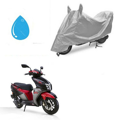 THE REAL ARV Waterproof Two Wheeler Cover for TVS(NTORQ, Silver)