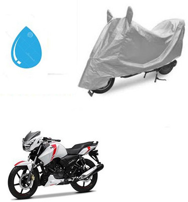 RPSENTTERPR Waterproof Two Wheeler Cover for TVS(Apache, Silver)