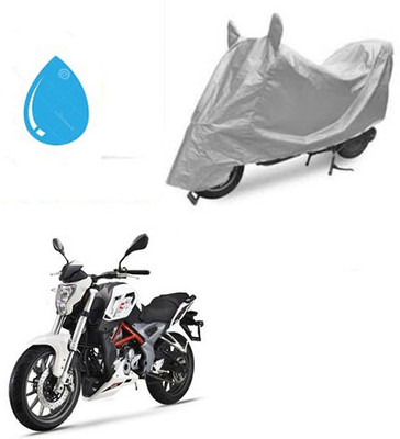 THE REAL ARV Waterproof Two Wheeler Cover for DSK Benelli(TNT 25, Silver)