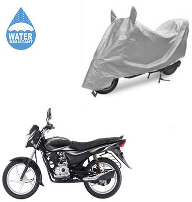 SRENTERPRISES Two Wheeler Cover for Bajaj(Platina 100 DTS-i, Silver)