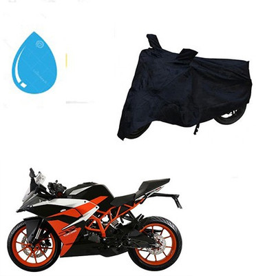 Amozkart Waterproof Two Wheeler Cover for KTM(RC 200, Black)