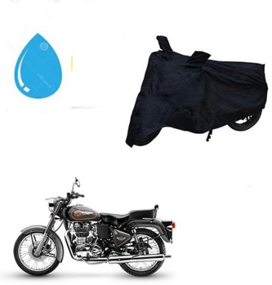 HYBRIDS COLLECTION Waterproof Two Wheeler Cover for Royal Enfield(Bullet 500, Black)