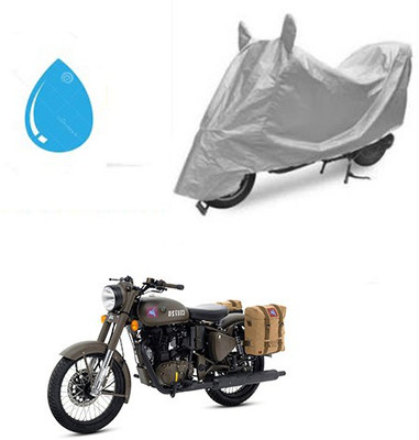 SRENTERPRISES Two Wheeler Cover for Royal Enfield(Classic 500, Silver)