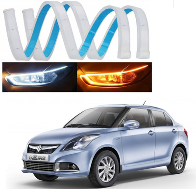 KOZDIKO DRL TYUT106 Headlight Car LED for Maruti Suzuki (12 V, 55 W)(Swift Dzire, Pack of 2)