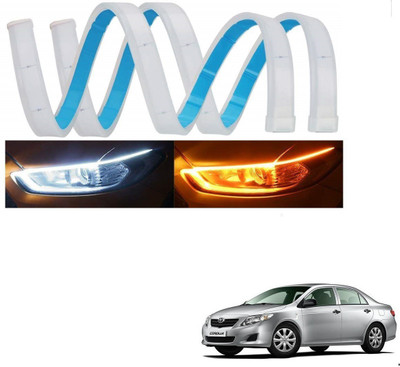 AuTO ADDiCT Ext-LED-DRL-27 Headlight Car LED for Toyota (12 V, 18 W)(Corolla, Pack of 2)