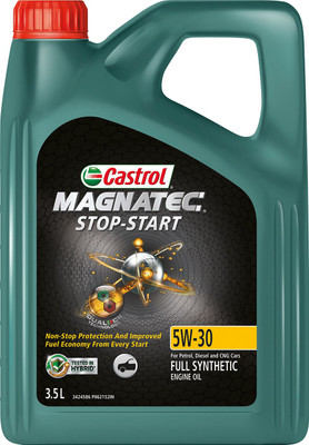 Castrol 5W-30 API SP ACEA C2 Castrol MAGNATEC 5W-30 | NON-STOP PROTECTION FROM EVERY START Full-Synthetic Engine Oil(3.5 L, Pack of 1)