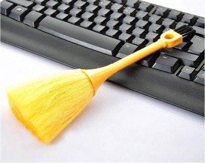 kanaaru Microfiber Plastic Laptop/Computer/Keyboard Dust Cleaning Brush Nylon Dry Brush(Yellow)