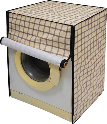 Glassiano Front Loading Washing Machine  Cover(Width: 66.04 cm, Beige::Brown)