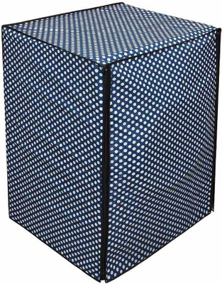 Qitexec Front Loading Washing Machine  Cover(Width: 66 cm, Blue, White)