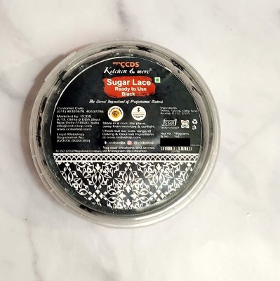 CCDS READY TO USE SUGAR LACE Cake Lace Black Sugar Paste(150 g)