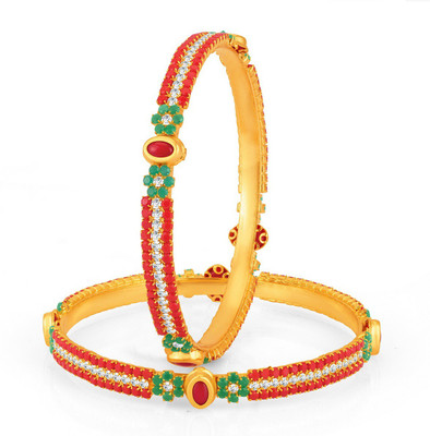 Sukkhi Copper Gold-plated Bangle Set(Pack of 2)