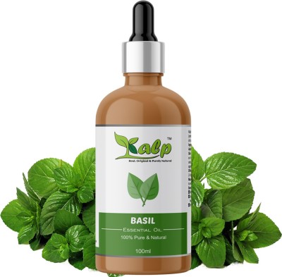 Kalp Basil Oil for Acne and Blemish-Free Skin Natural Pure Basil Essnetial Oil for Acne and Blemish (100 ml)(100 ml)