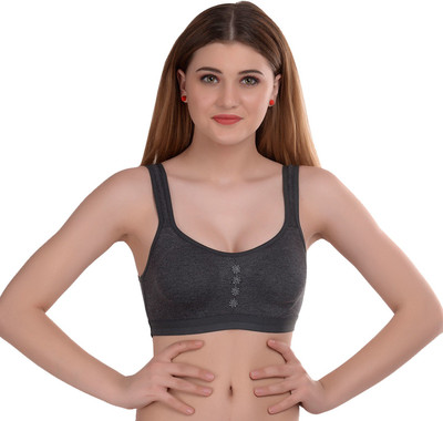 Beach Curve Guchi Women Full Coverage Non Padded Bra(Black)