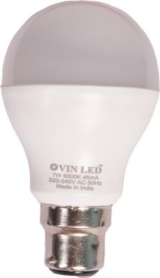 OVIN 7 W Standard B22 LED Bulb(White)