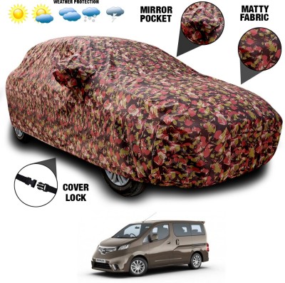 ANTHUB Car Cover For Nissan Evalia (With Mirror Pockets)(Multicolor)