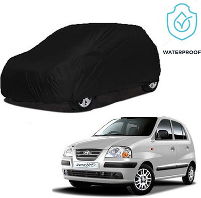 Motoren Car Cover For Hyundai Santro Xing (With Mirror Pockets)(Black, For 2018 Models)