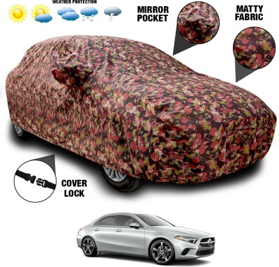 SEBONGO Car Cover For Mercedes Benz A180 (With Mirror Pockets)(Multicolor)