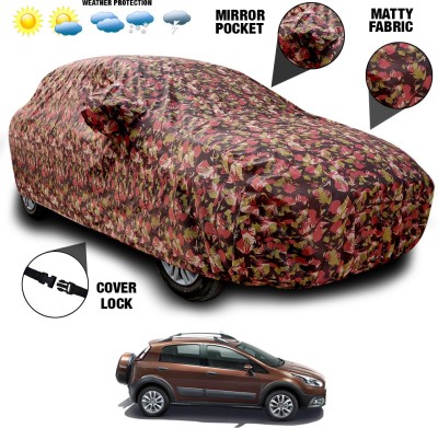 SEBONGO Car Cover For Fiat Avventura (With Mirror Pockets)(Multicolor)