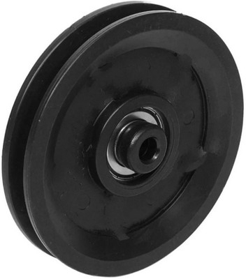 LCARNO BUSH BEARING PULLEY 4 INCH SIZE PACK OF 4 PCS Climbing Pulley(Black)