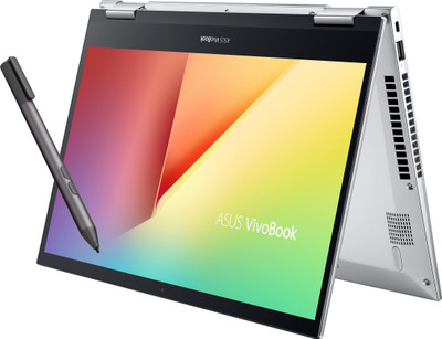 ASUS VivoBook Flip 14 (2021) Touch Panel Intel Core i5 11th Gen 1135G7 - (8 GB/512 GB SSD/Windows 10 Home/4 GB Graphics) TP470EZ-EC033TS 2 in 1 Laptop(14 inch, Transparent Silver, 1.50 kg, With MS Office) ASUS VivoBook Flip 14 (2021) Touch Panel Intel Core i5 11th Gen 1135G7 - (8 GB/512 GB SSD/Windows 10 Home/4 GB Graphics) TP470EZ-EC033TS 2 in 1 Laptop(14 inch, Transparent Silver, 1.50 kg, With MS Office)
