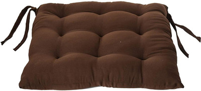 FAJAL COTTON UDHYOG LUXUARY 18*2 Microfibre Solid Cushion Pack of 2(Brown)