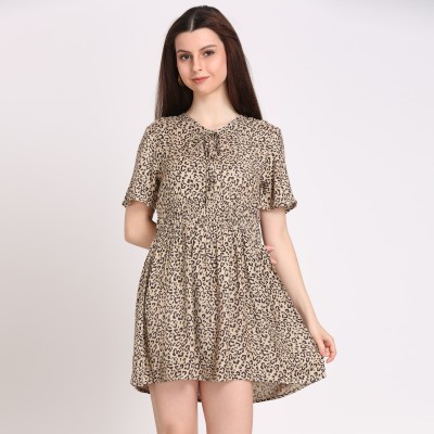 PRETTY LOVING THING Women Fit and Flare Multicolor Dress