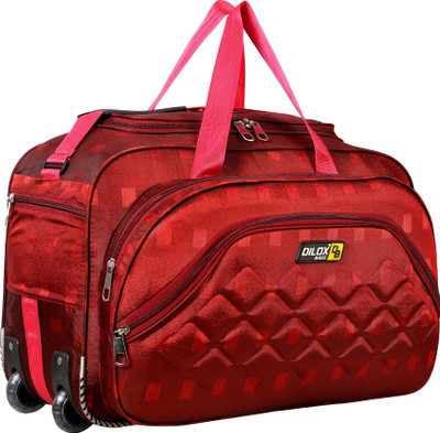 DILOX (Expandable) 21 inch / 54 cm super premium heavy duty polyester lightweight luggage bag Travel Duffel Bag Duffel With Wheels (Strolley)
