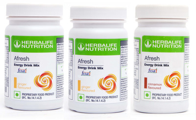 HERBALIFE Afresh Energy Drink Ginger and Cinnamon Flavour Energy Drink(3x50 g, Ginger, Cinnamon Flavored)