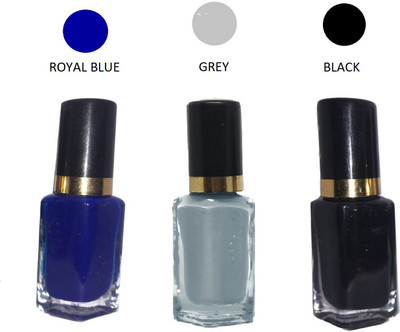 Bigwig MATTE WATER-PROOF COLOR EYELINER ,Pack of 3 ( royal blue ,grey , matt Black) 7ml 7 ml(multicolor)
