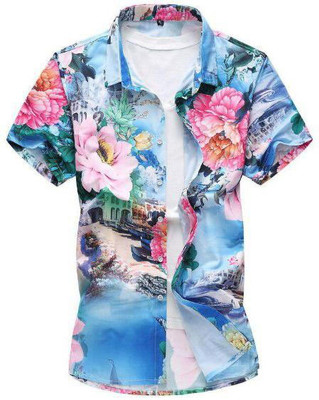 kathiriya enterprise Polycotton Floral Print Shirt Fabric