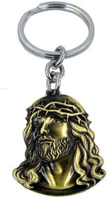 AFH Lord Jesus Christ Golden Plated Stainless Steel Quality Decorative Key Chain for Gifiting Key Chain