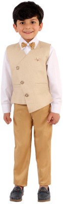 Alles Marche Boys Party(Festive) Waistcoat Pant, Bow Tie, Shirt(Fawn)