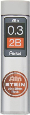 PENTEL Mechanical Pencil Lead, Ain Stein, 0.3mm, 2B (C273-2B) Lead Pointer(For Lead Size 0.3 mm)