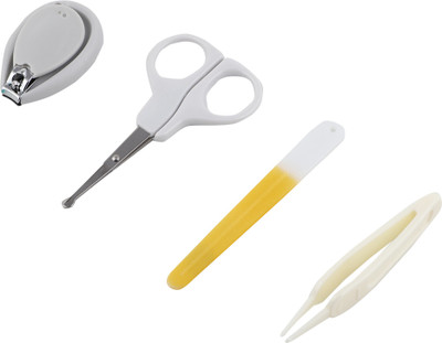 REIFY Kids Premium Quality 4 IN 1 Baby Manicure & Pedicure Grooming Nail Cutter Safety Essential Kit with Cute Printed Portable Travel Protective Case For Toddlers/Infants/New Borns(0 Months+)(Grey) REIFY Kids Premium Quality 4 IN 1 Baby Manicure & Pedicure Grooming Nail Cutter Safety Essential Kit with Cute Printed Portable Travel Protective Case For Toddlers/Infants/New Borns(0 Months+)(Grey)