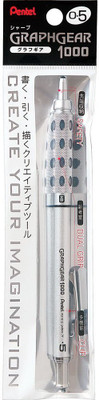 PENTEL Mechanical Pencil Graphgear1000 for Draft, 0.5mm (XPG1015) Pencil(Set of 1, Grey)