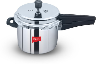 IMPEX 3 L Outer Lid Induction Bottom Pressure Cooker(Stainless Steel)