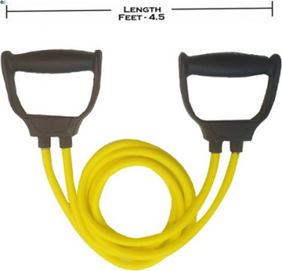 A.K Pull Rope Elastic Resistance Bands Fitness Rope Rubber Bands for Fitness Exercise Resistance Tube(Yellow, Black)