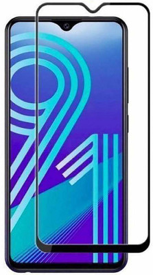 HRV Edge To Edge Tempered Glass for Vivo Y91(Pack of 1)