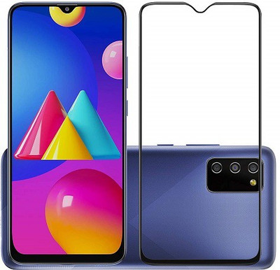 Bodoma Edge To Edge Tempered Glass for Samsung Galaxy M02s(Pack of 1)