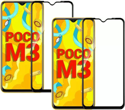 ISAAK Edge To Edge Tempered Glass for Poco M3(Pack of 2)