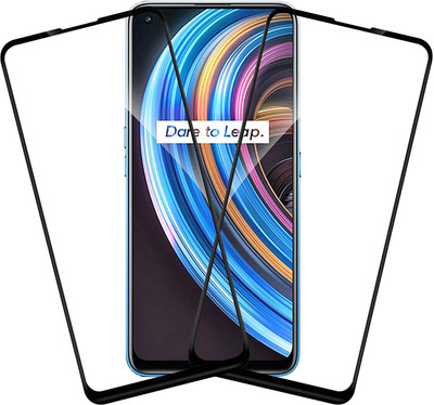 TINGTONG Edge To Edge Tempered Glass for Realme X7 5G(Pack of 2)