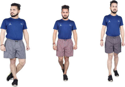 sonia collection Checkered Men Multicolor Boxer Shorts